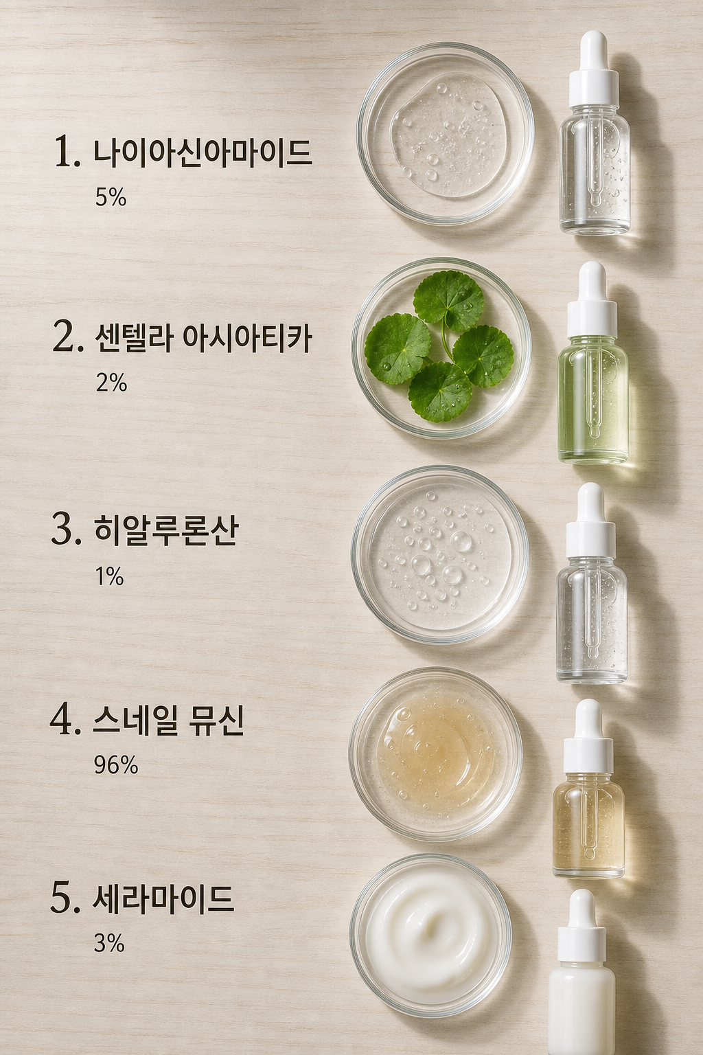 스킨케어 루틴에 꼭 넣어야 할 K-뷰티 성분 스킨케어 TOP 5