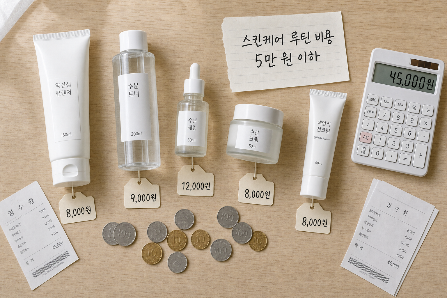 스킨케어 루틴 비용 절감하는 K-뷰티 제품 조합
